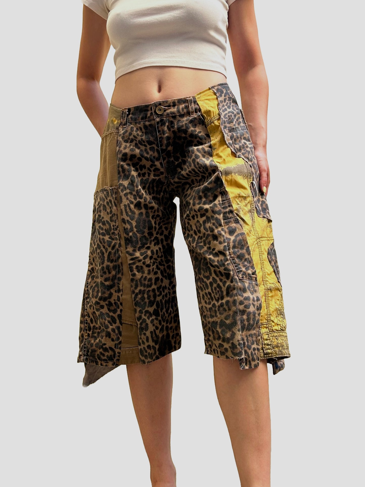 Animal print jorts