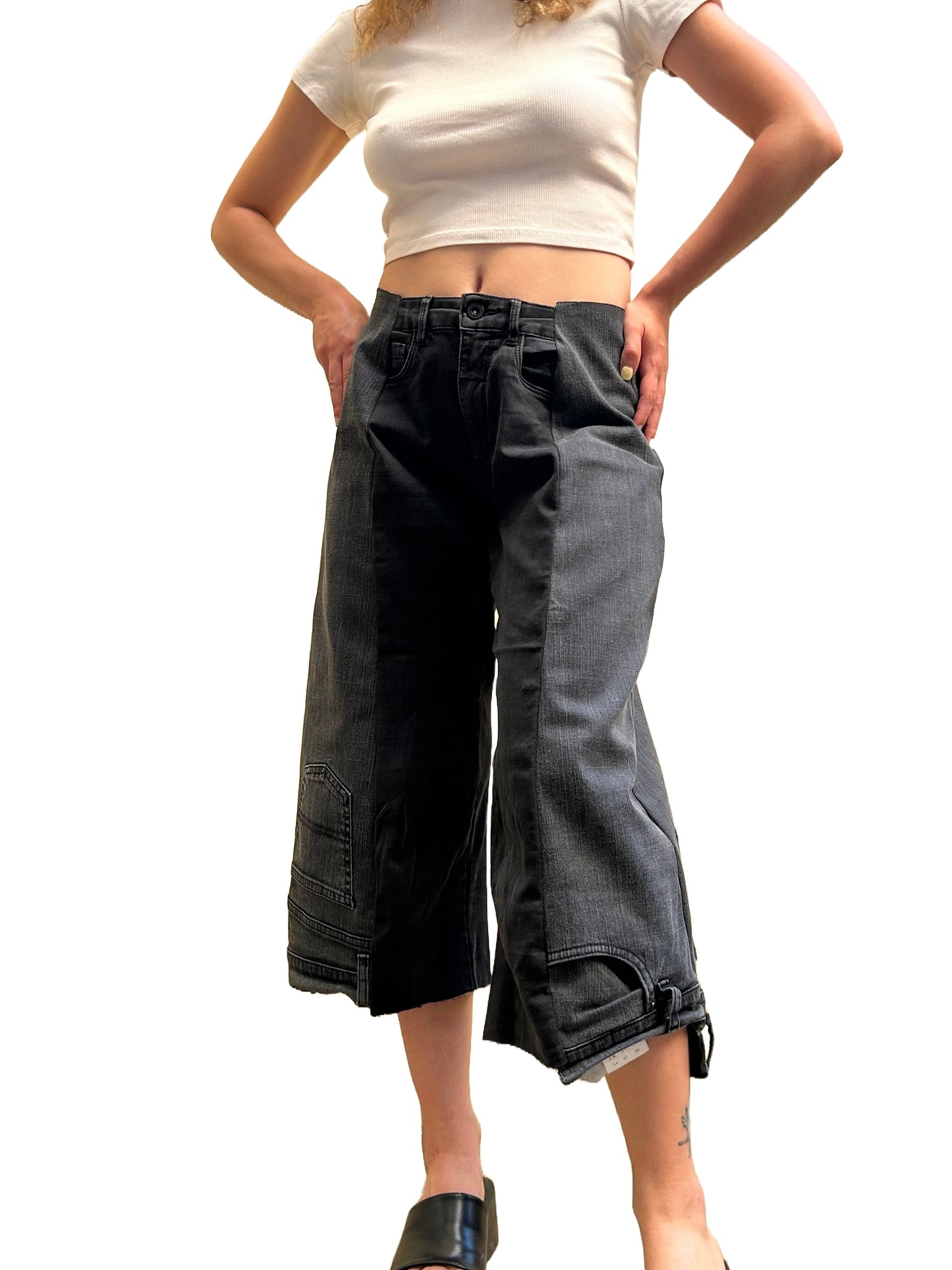 Black grunge jorts
