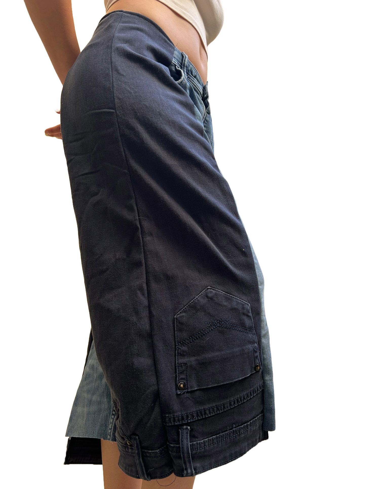 Navy jorts
