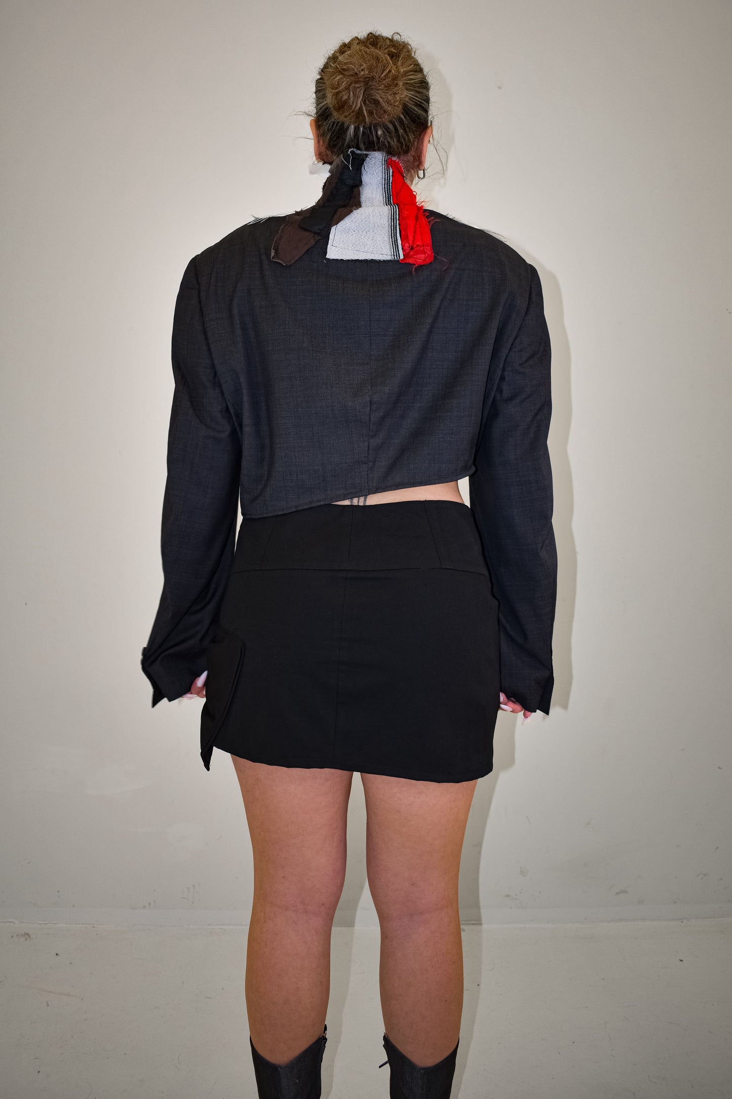 Bow skirt black
