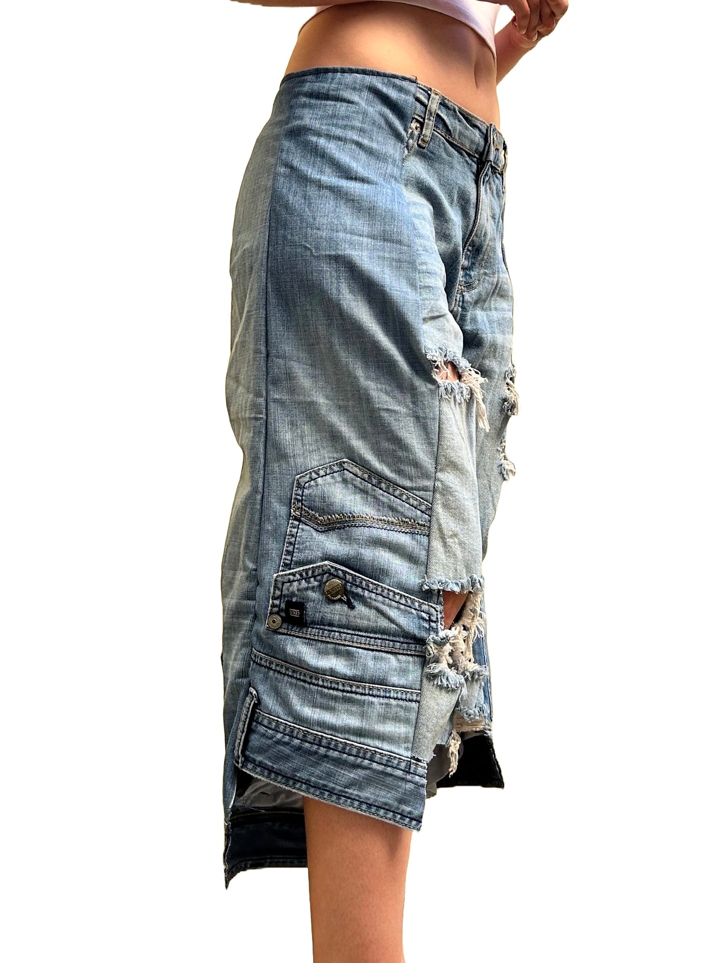 Distressed jorts