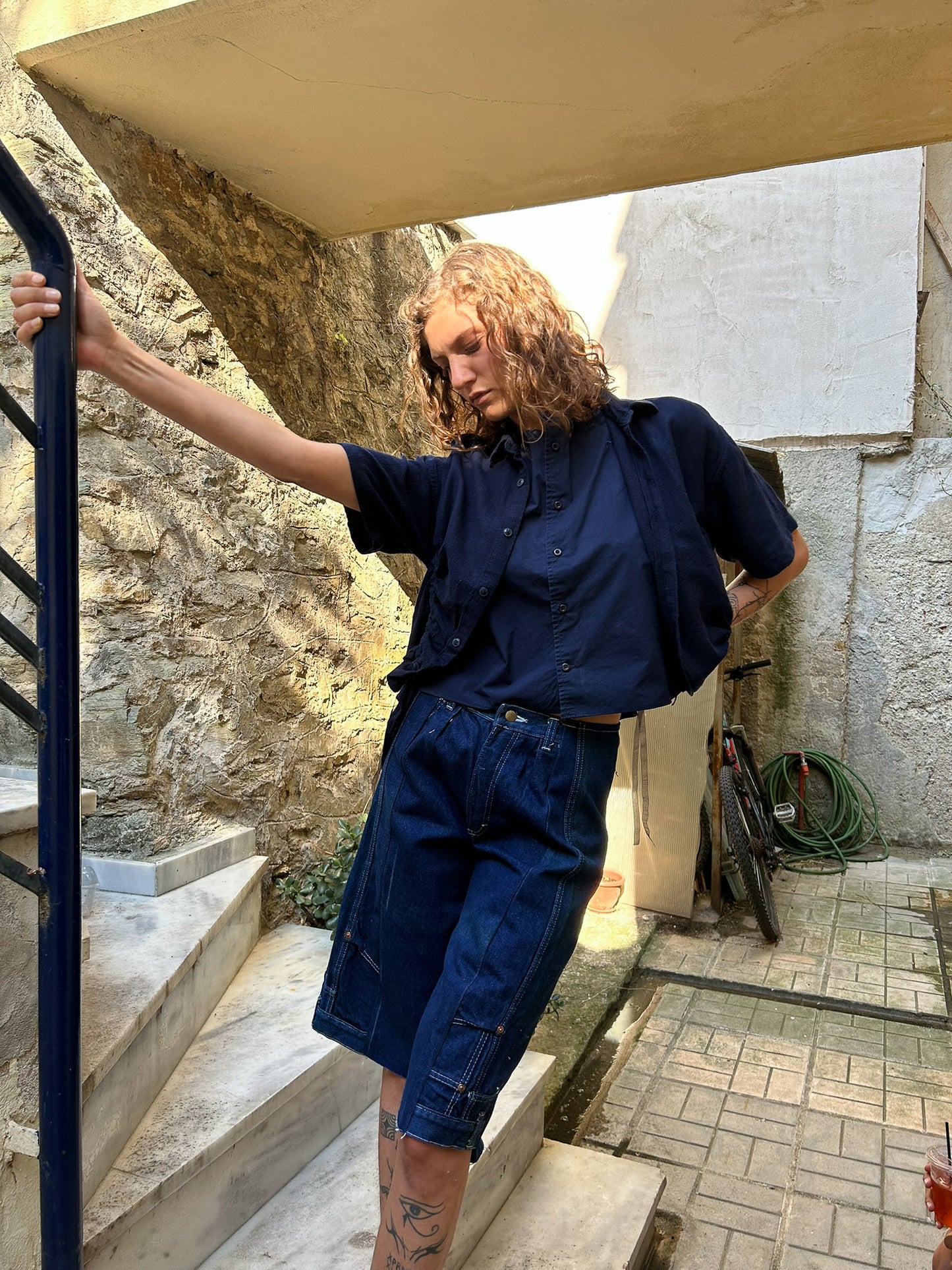Afternoon shirt - Textured navy