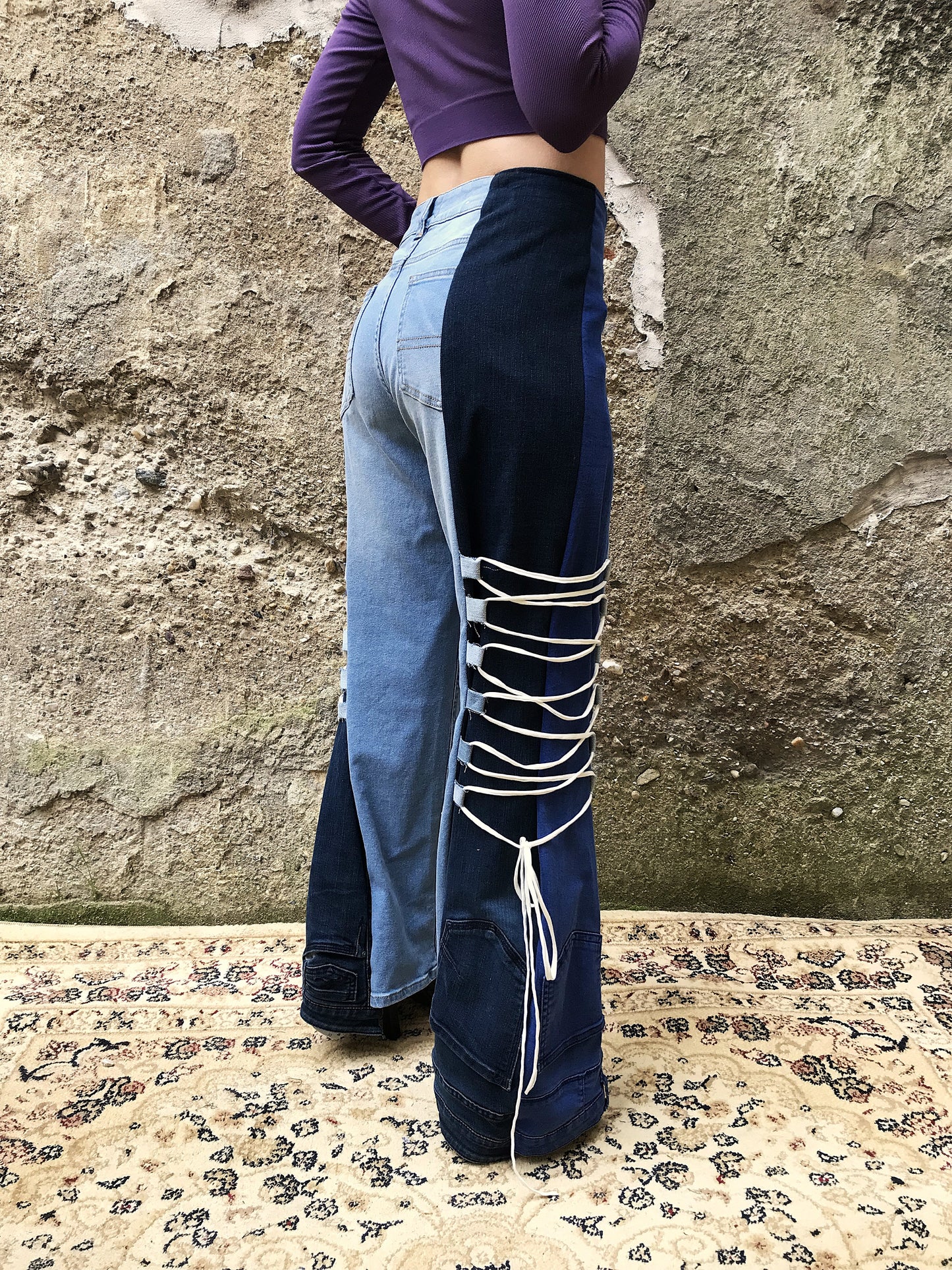 Glazed jeans