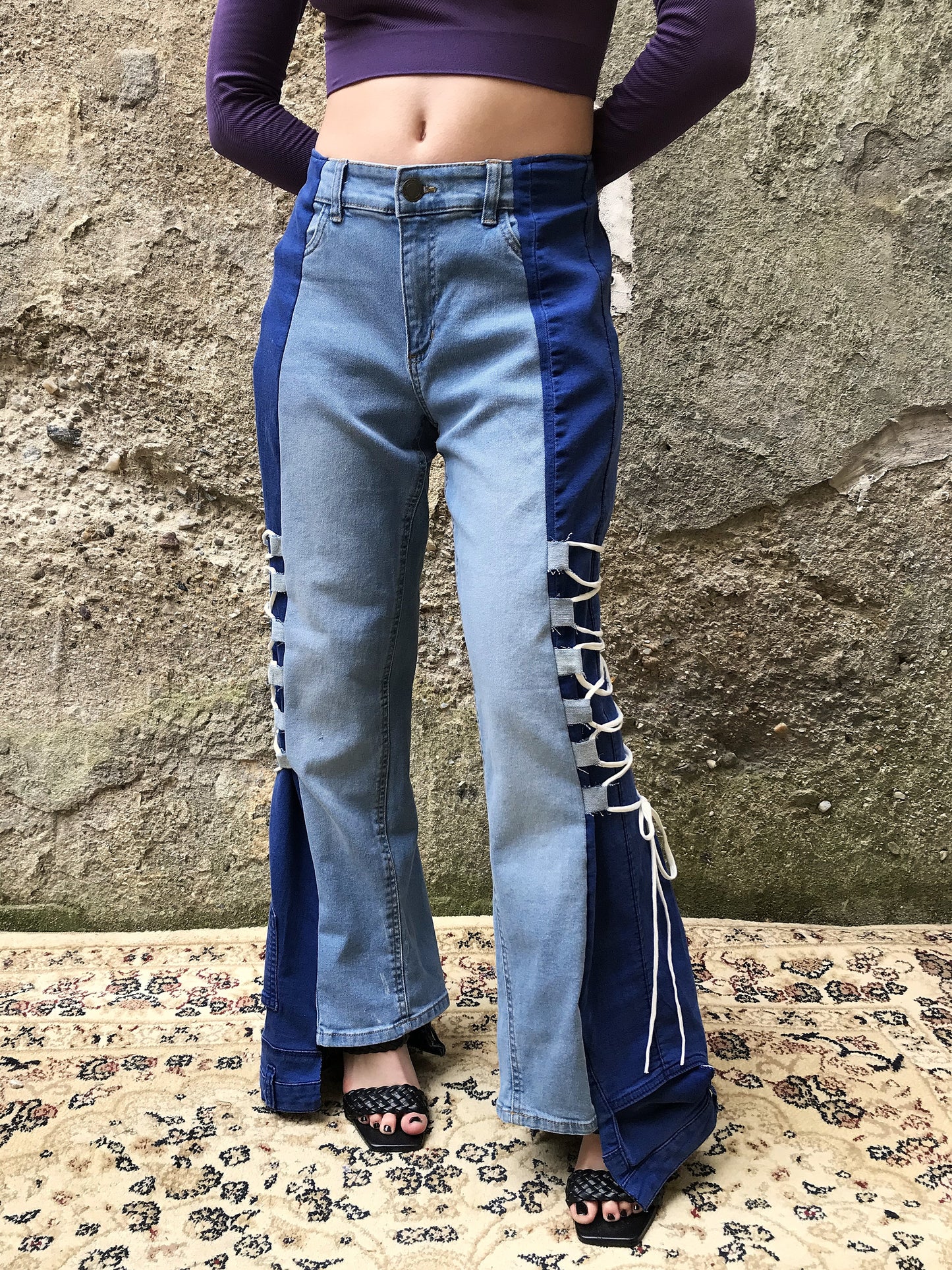 Glazed jeans