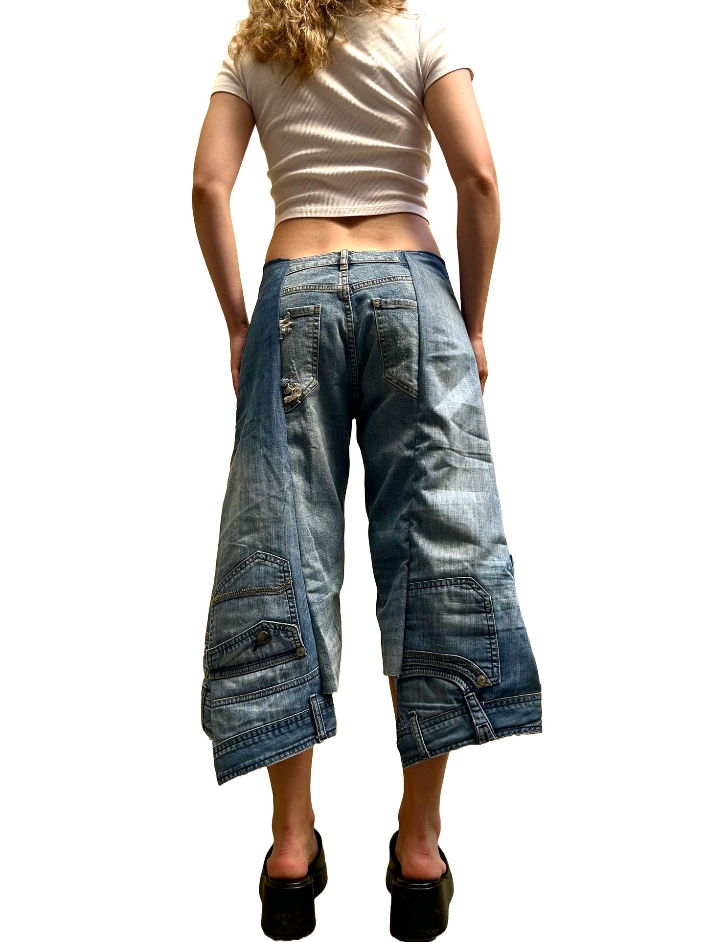 Distressed jorts