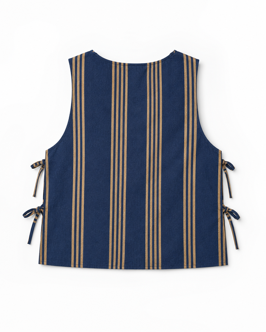 Courtyard Top - Striped blue