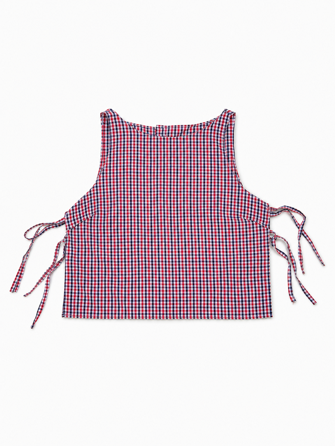 Courtyard Top - Plaid red/blue