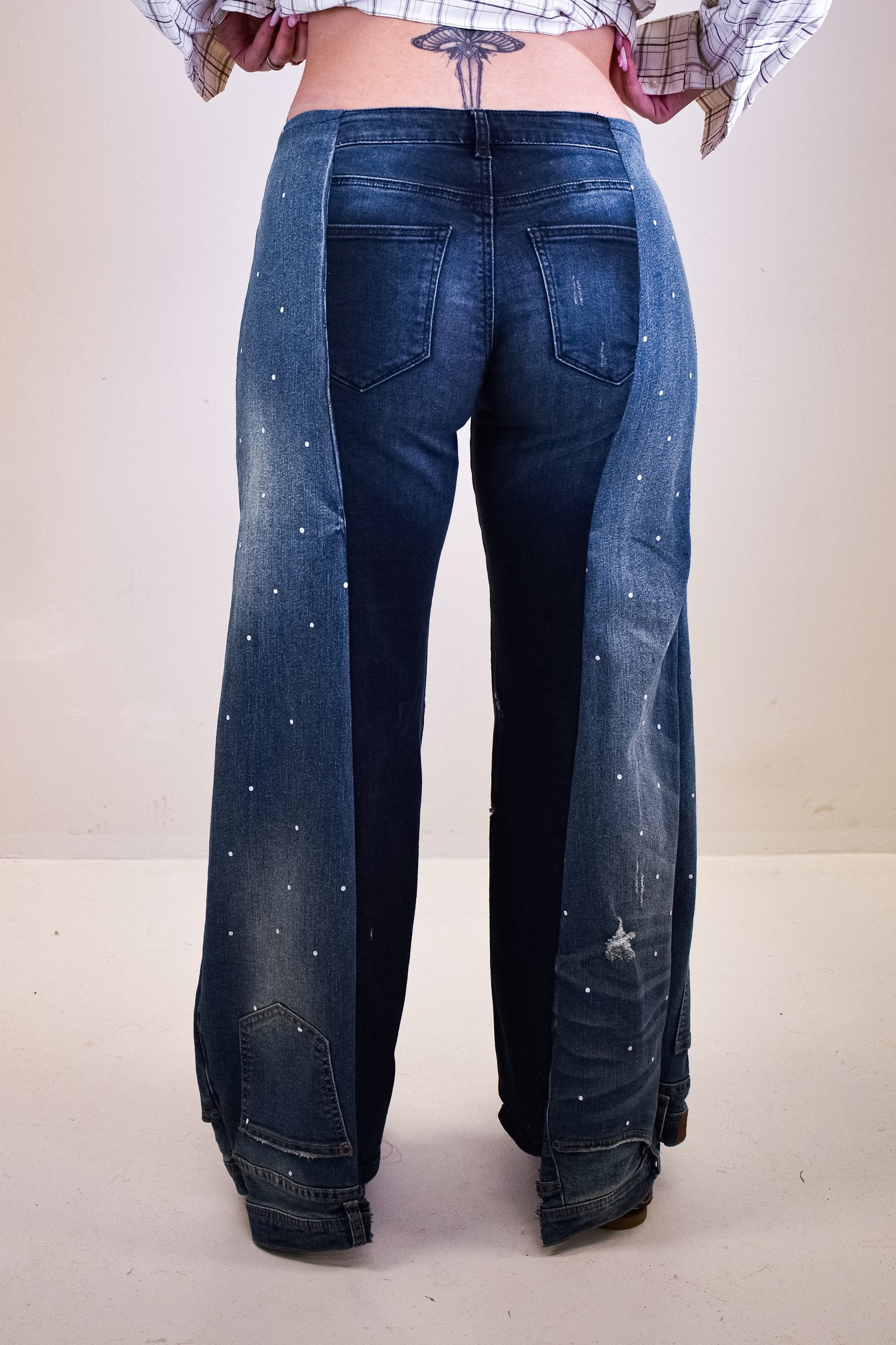 Polka dot jeans