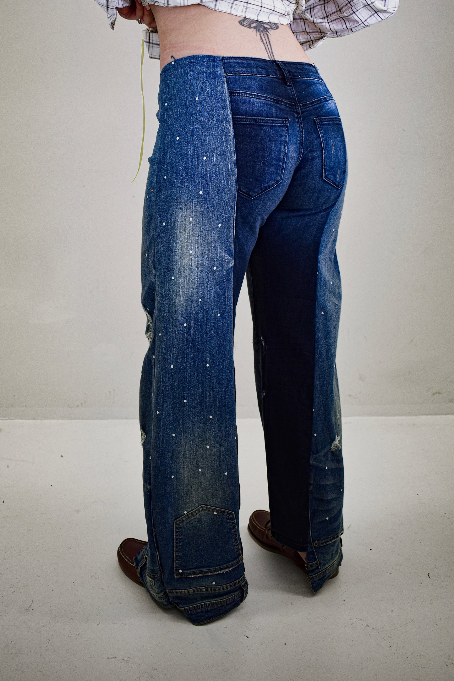 Polka dot jeans