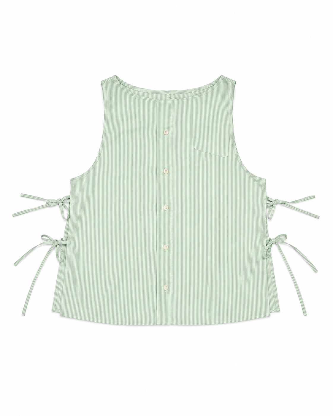 Courtyard Top - Green stripes