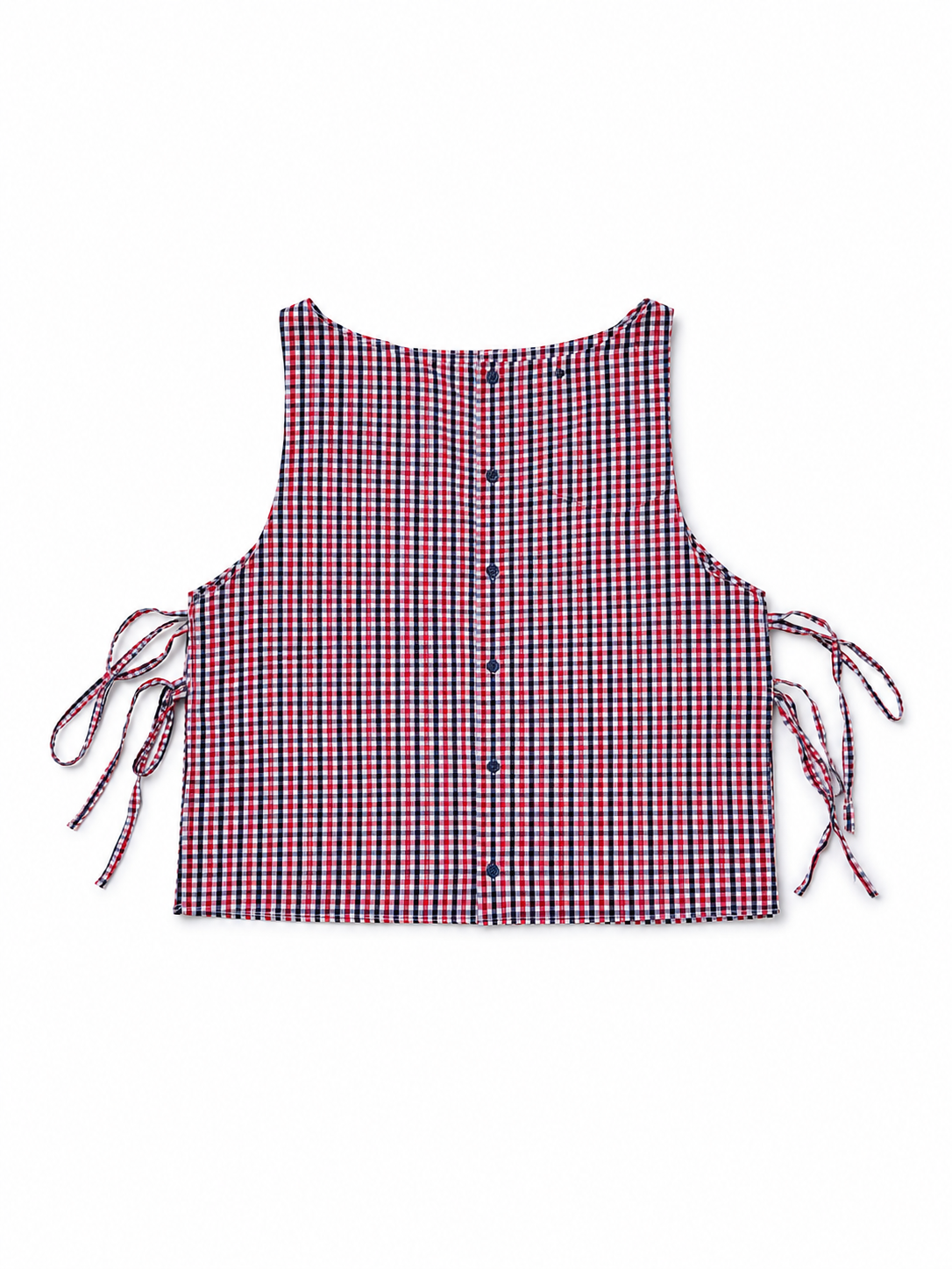 Courtyard Top - Plaid red/blue