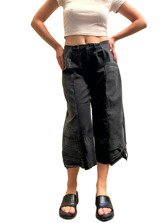 Black grunge jorts