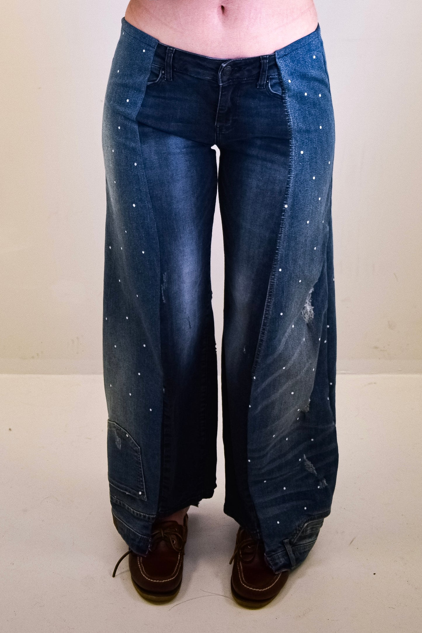 Polka dot jeans