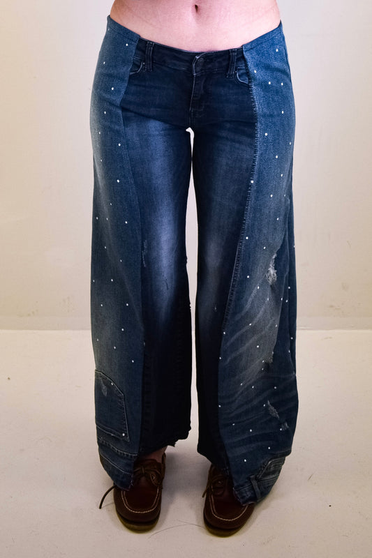 Polka dot jeans