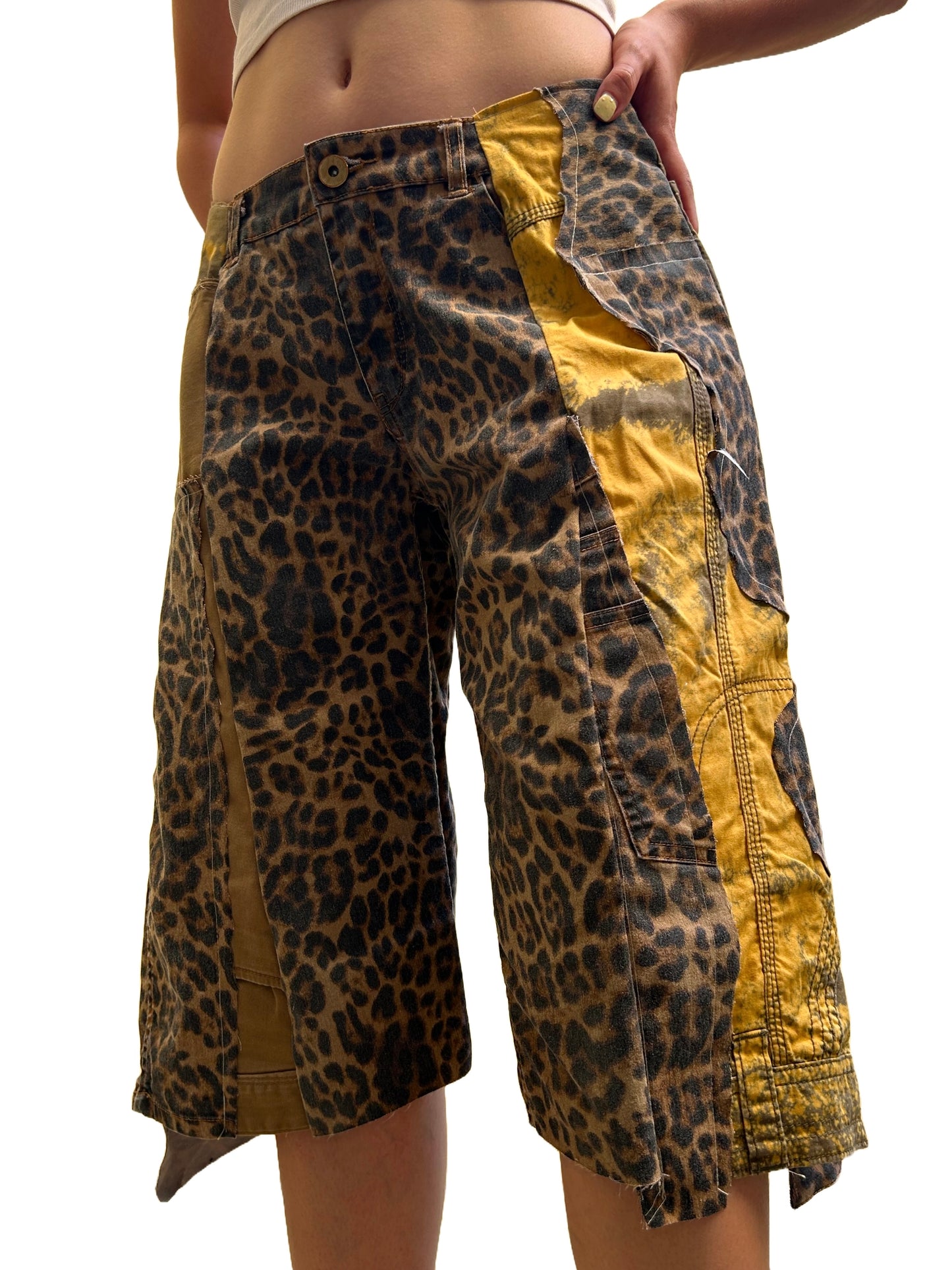 Animal print jorts