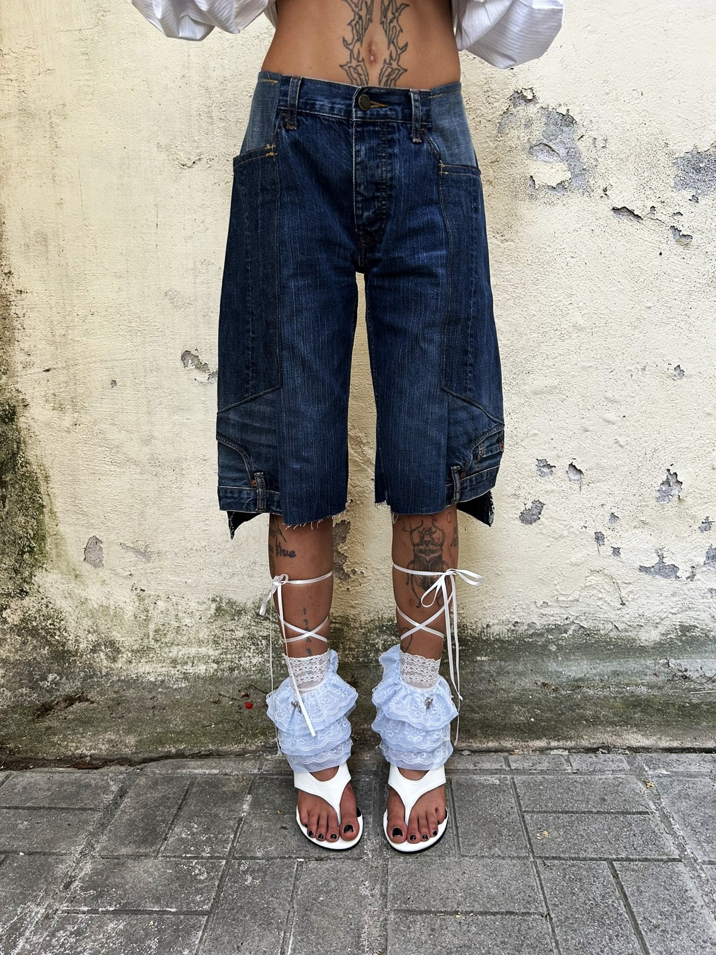 Summer Transit Jorts - Texture