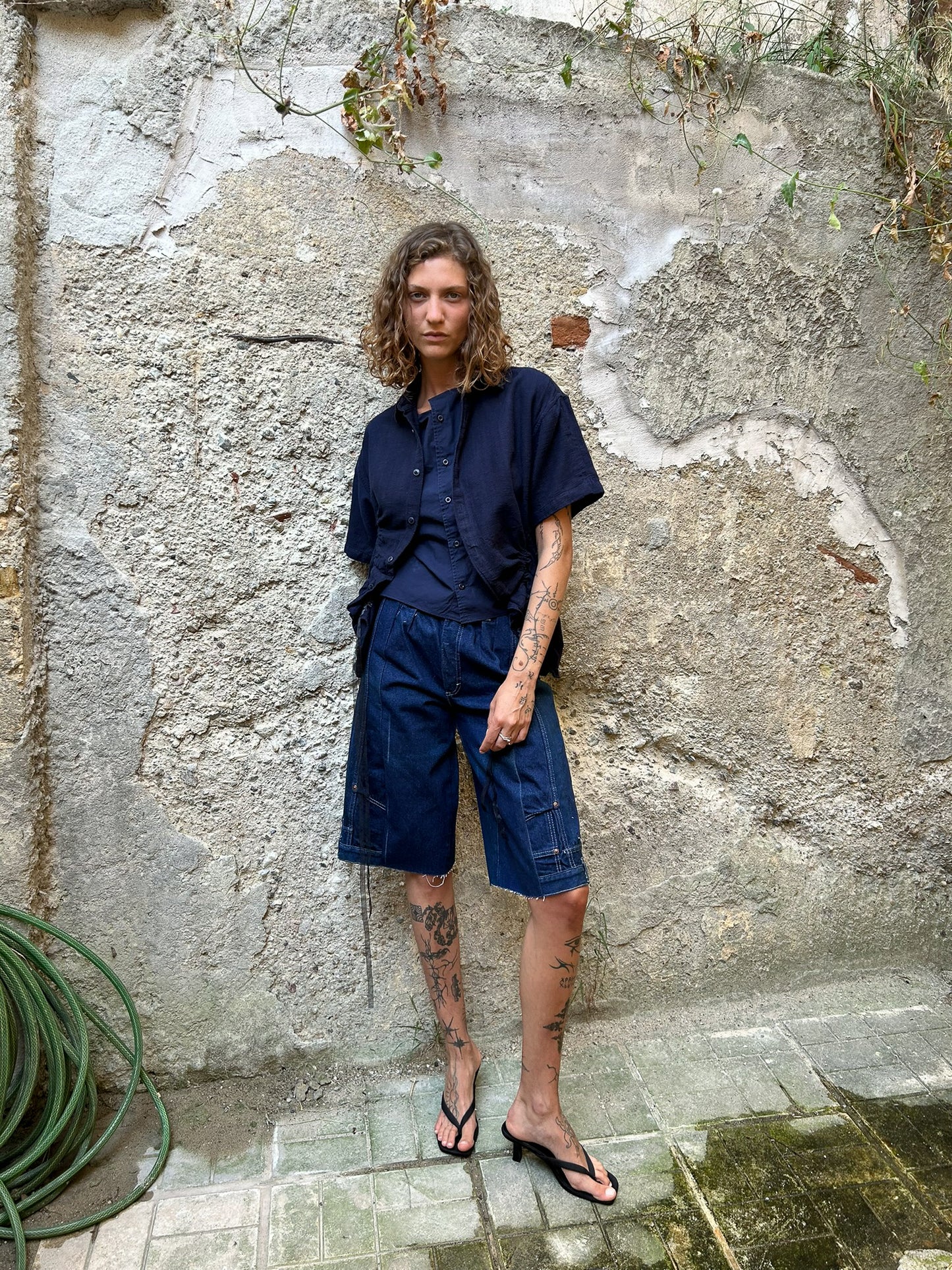 Afternoon shirt - Textured navy