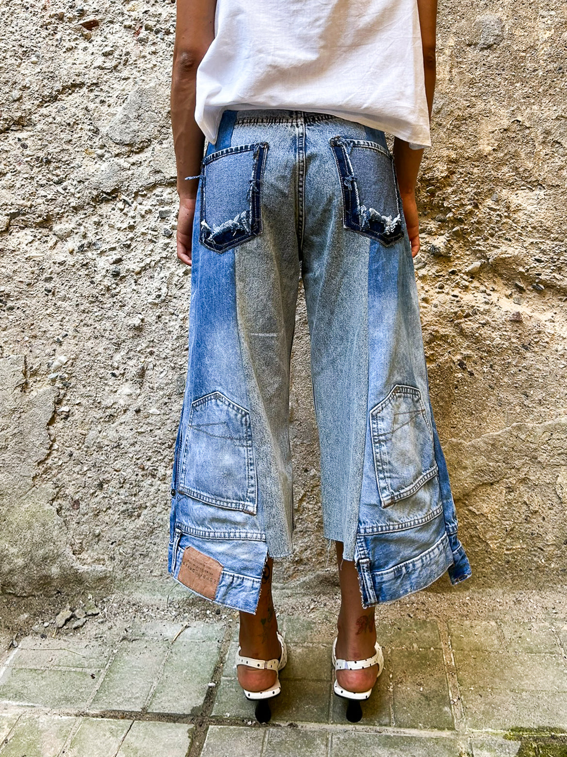 Summer Transit Jorts - Acid denim