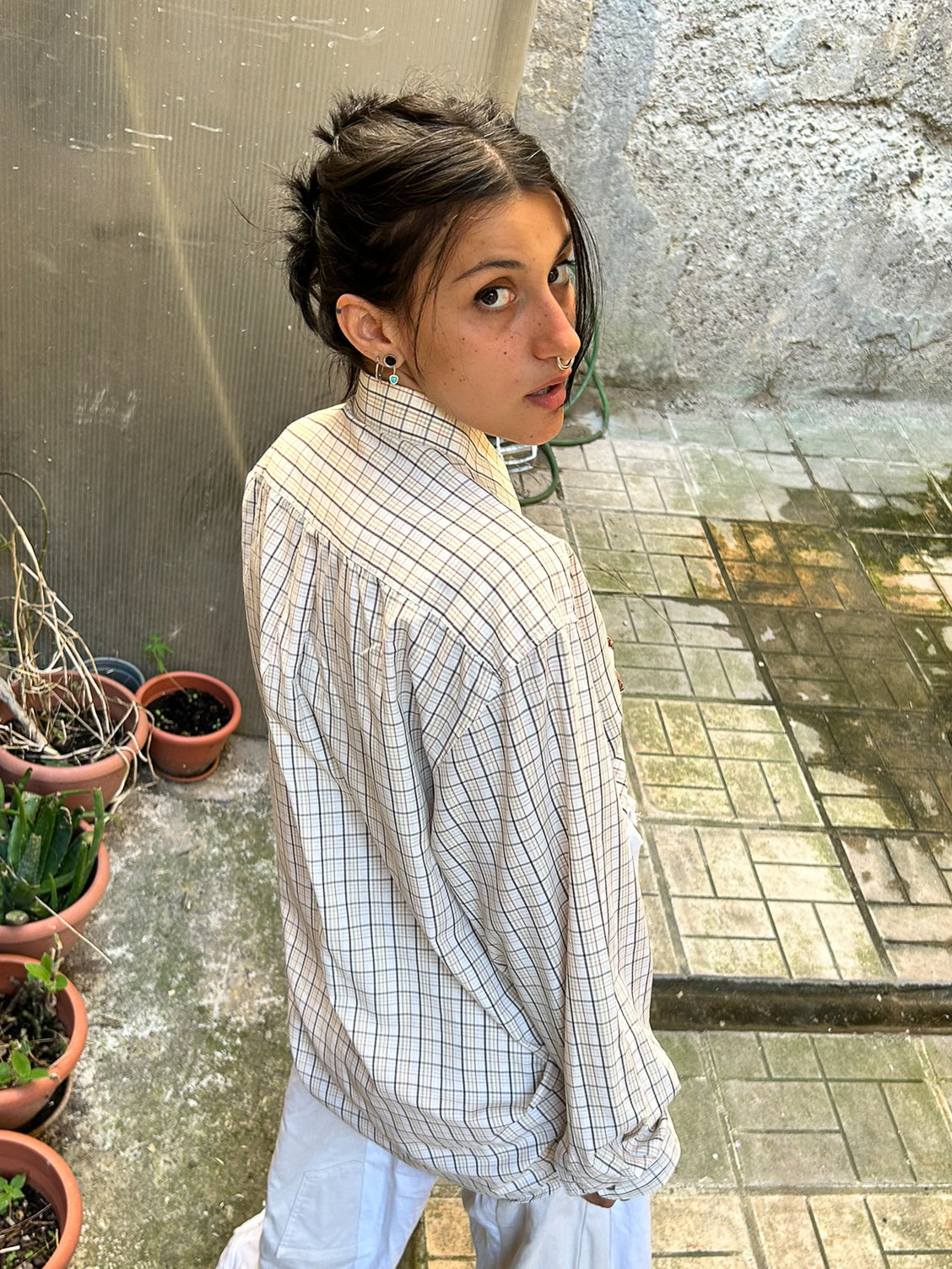 Blue Hour Shirt - Yellow plaid