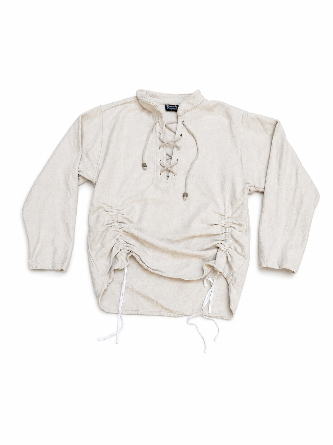 Asymmetrical shirt - Linen beige