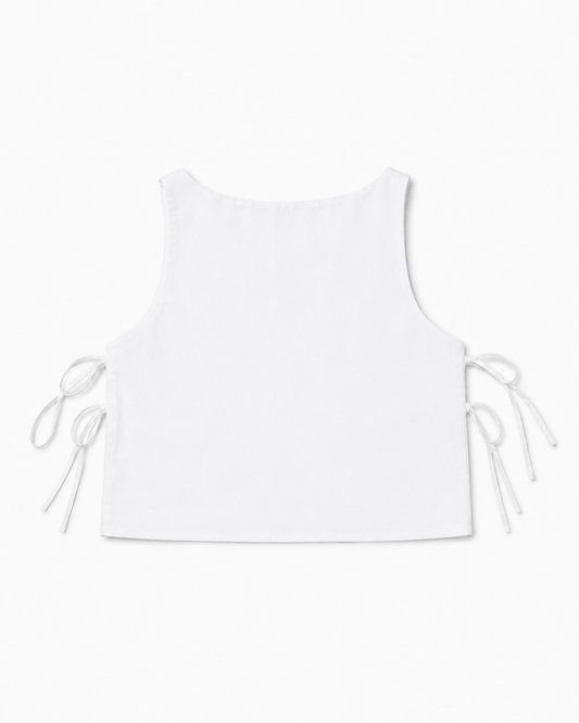 Courtyard Top - Simple white