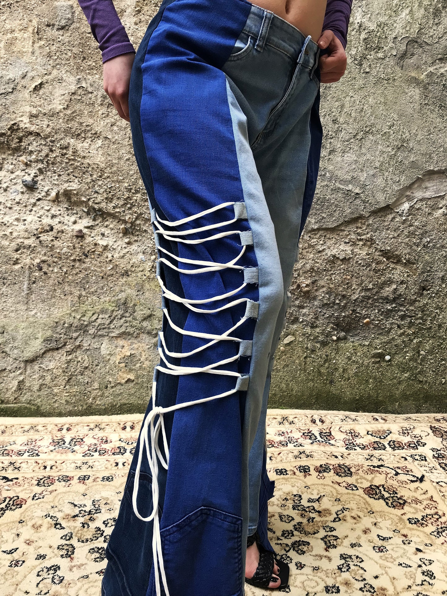 Glazed jeans