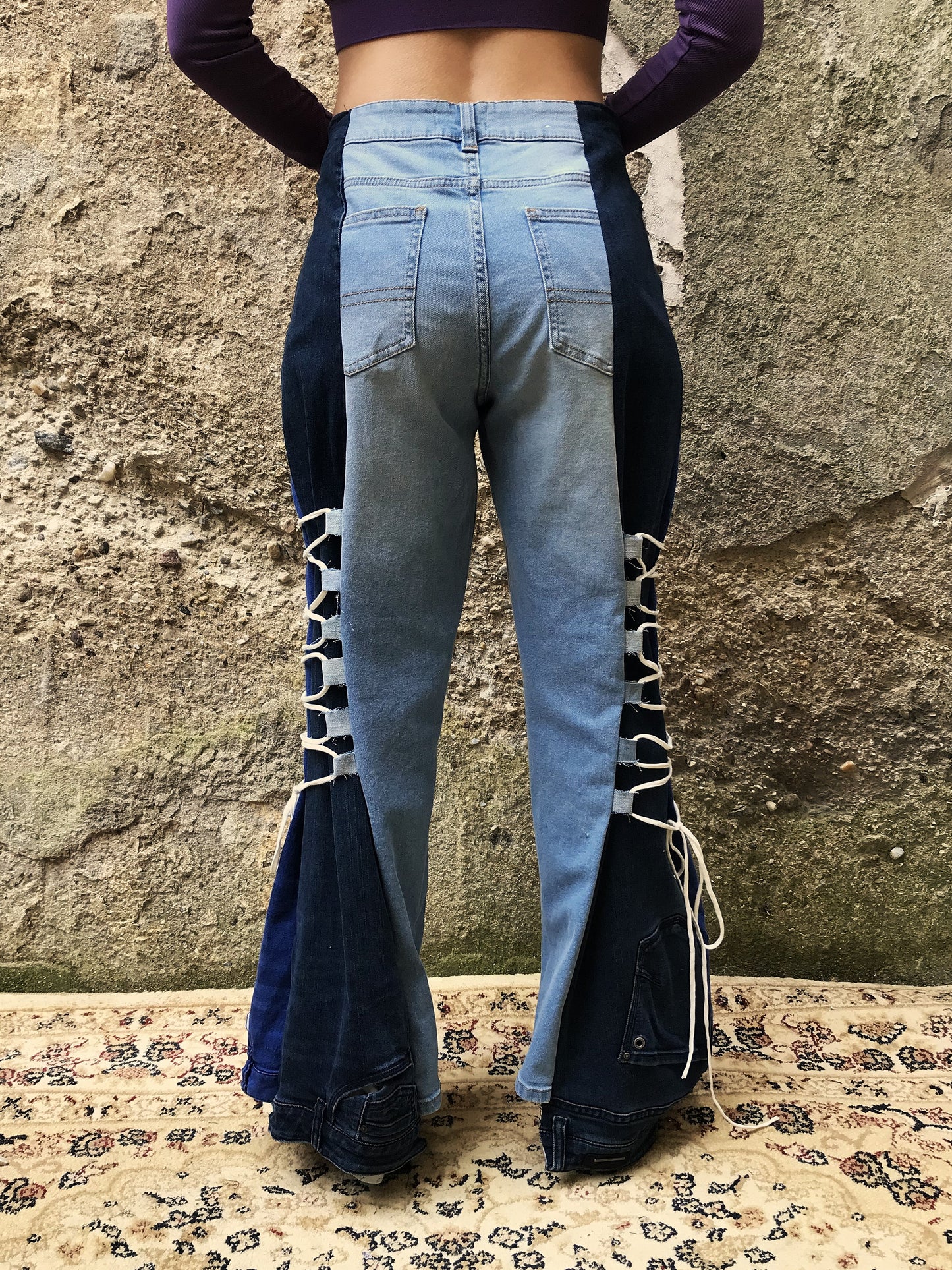 Glazed jeans