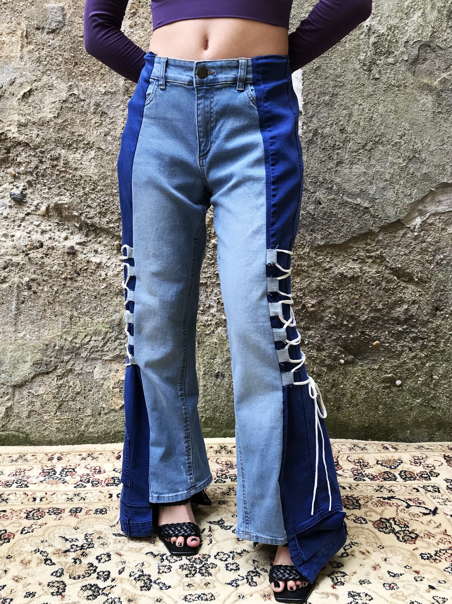 Glazed jeans
