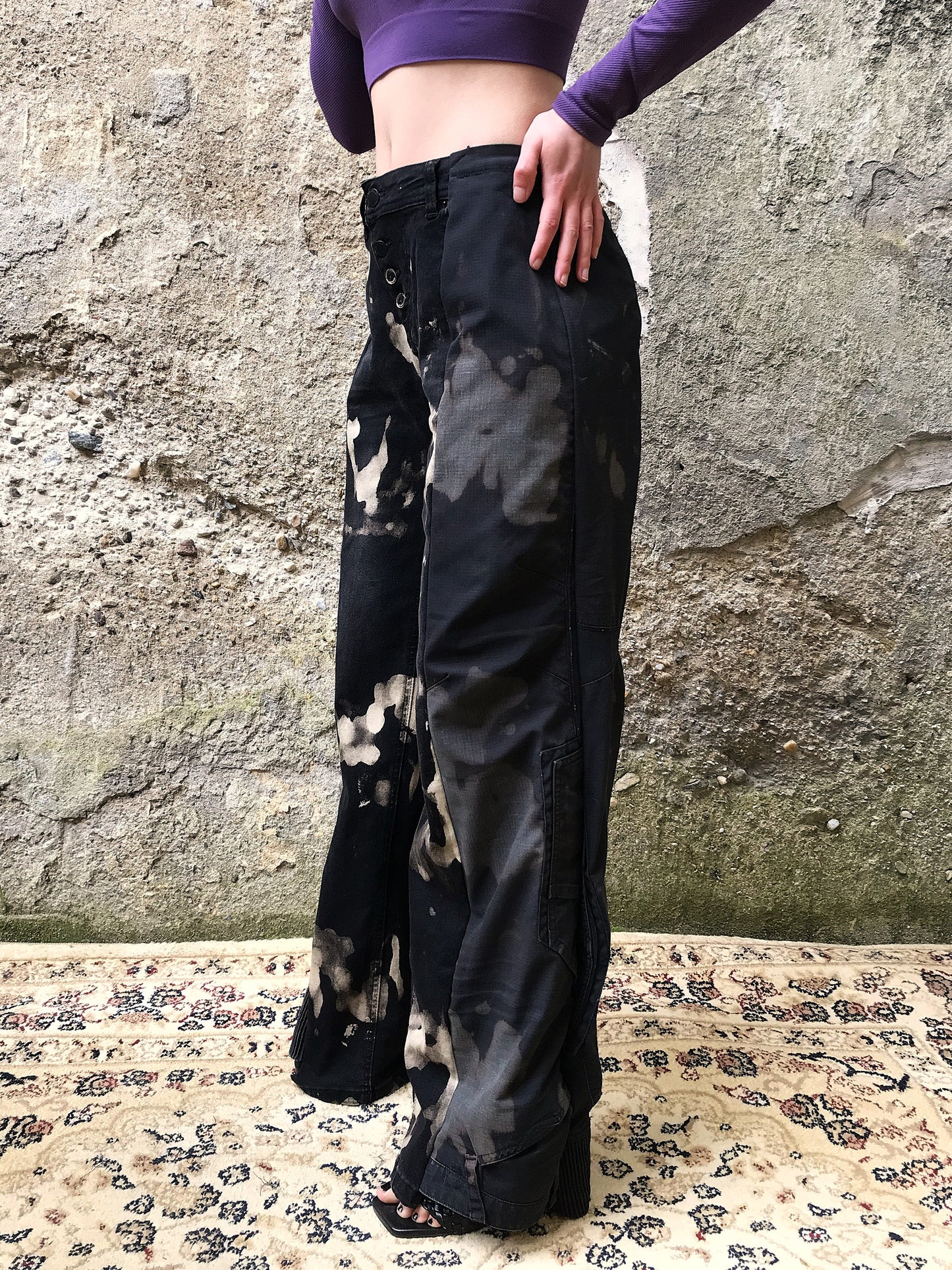Tie Die Black jeans