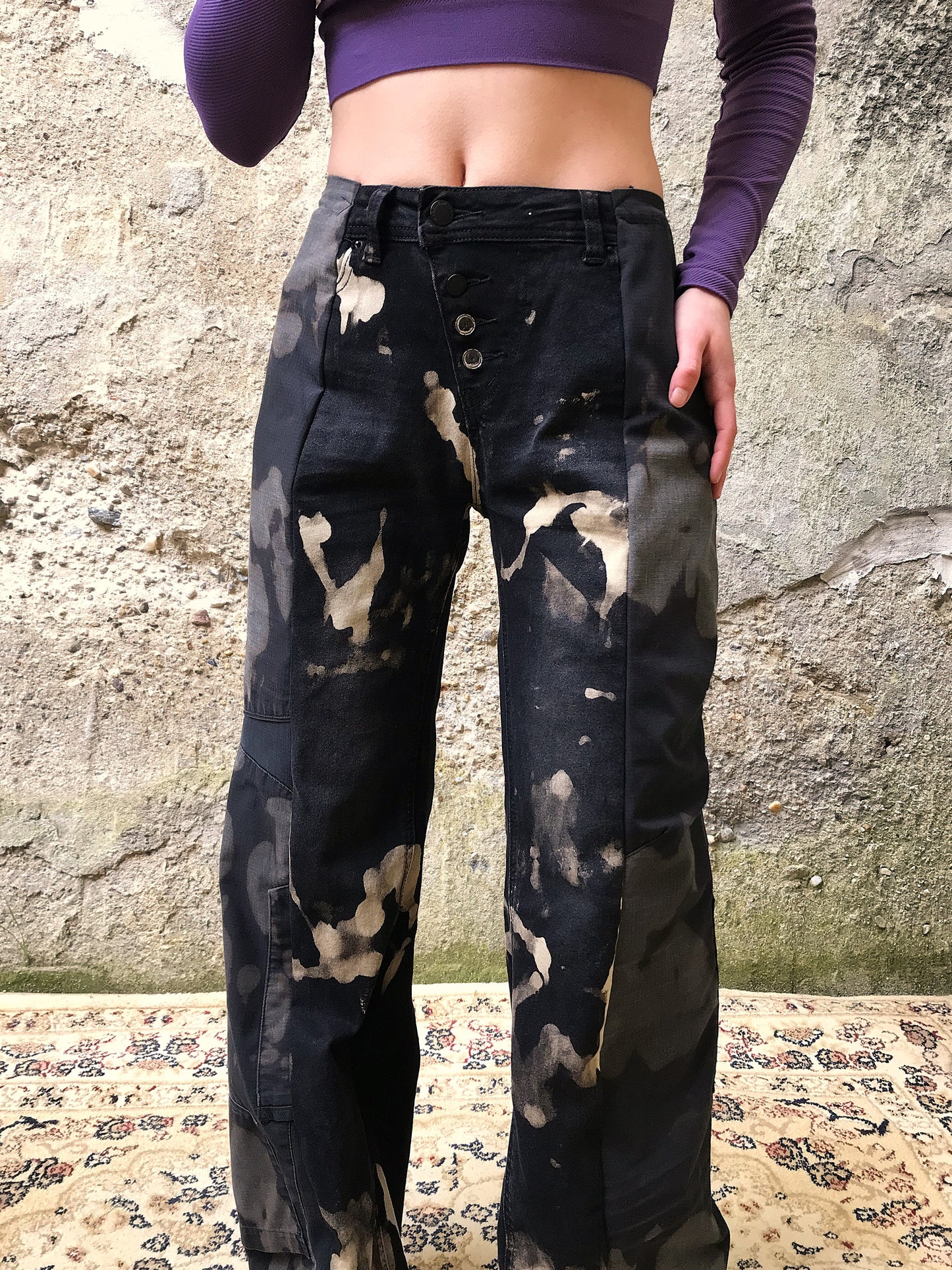 Tie Die Black jeans